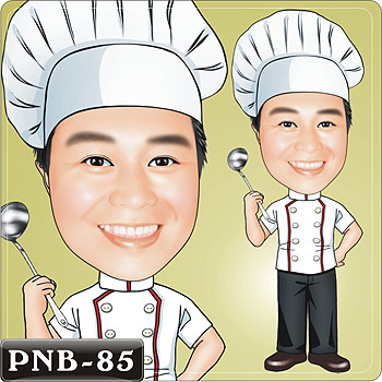 廚師人像Q版漫畫PNB-85